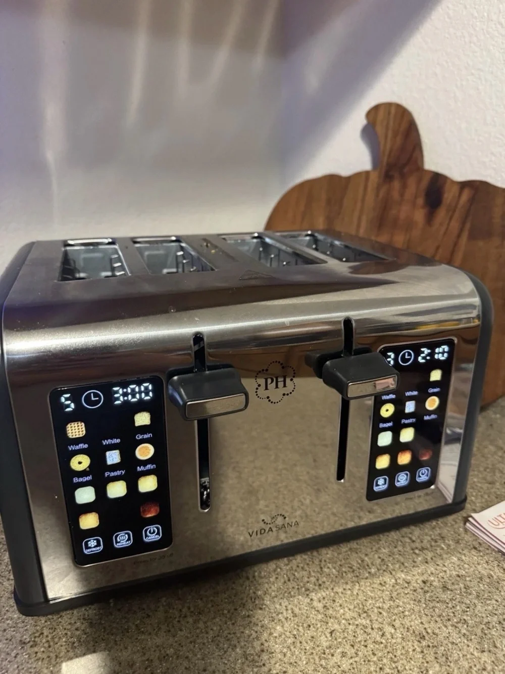 Vida Sana 4-Slice Stainless Steel Toaster in Stainless Steel